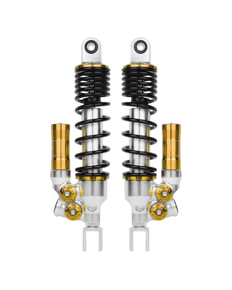 Federbein Für Yamaha BWS Nmax Für Xmax Aerox Gtr125 Pcx125150 NIU Wildfire Universal 310mm Motorrad Hinten Einstellen Dämpfung Stoßdämpfer Stoßdämpfer Dämpfer(320mm Fork Golden) von MNNZHG