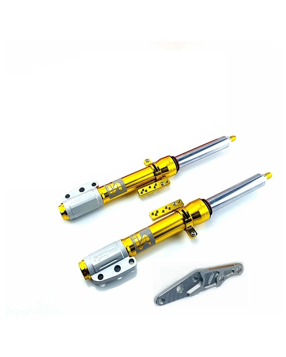 Federbein Für Yamaha Cygnus-X BWS125 FORCE155 NIU N1S U + B Ninebot E200P Roller 33core 385mm/400mm Motorrad Vorne Stoßdämpfer Stoßdämpfer Dämpfer(385mm golden 1pair) von MNNZHG
