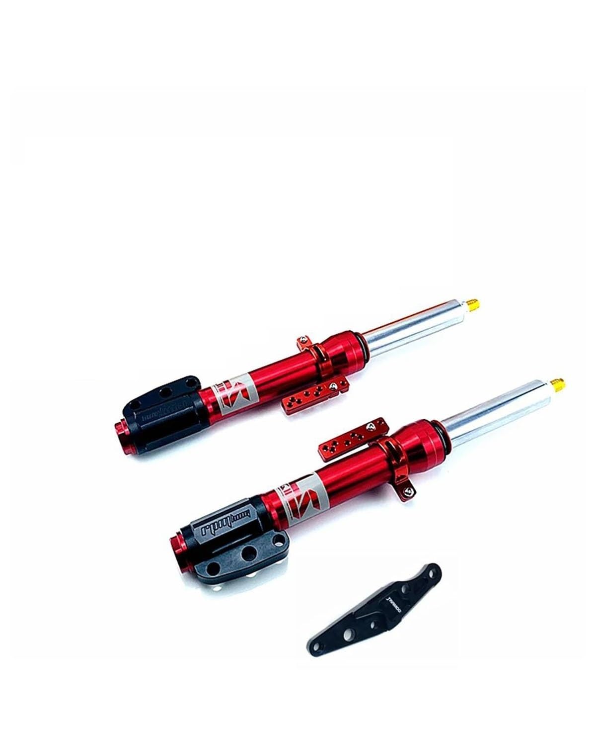 Federbein Für Yamaha Cygnus-X BWS125 FORCE155 NIU N1S U + B Ninebot E200P Roller 33core 385mm/400mm Motorrad Vorne Stoßdämpfer Stoßdämpfer Dämpfer(385mm red 1pair) von MNNZHG