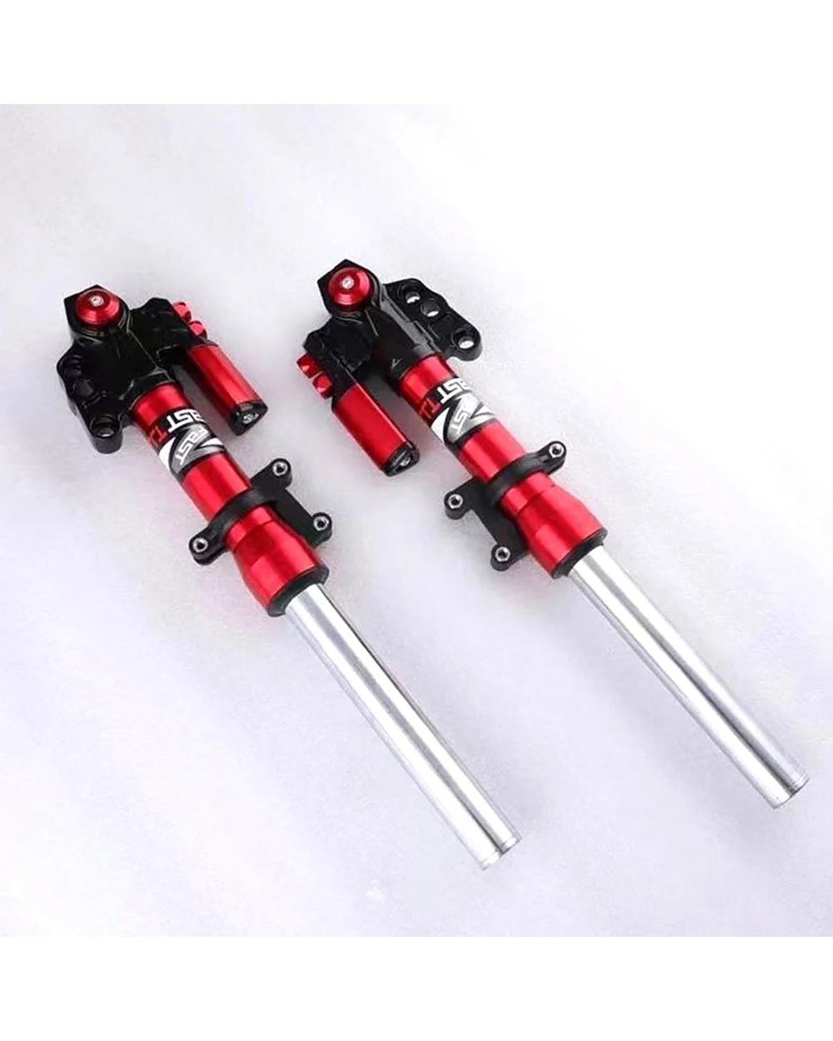 Federbein Für Yamaha Force RSZ Jog Cygnus-ZR NIU 30/33MM 380/400/420mm E-Motorrad Roller Front Suspension Hydraulische Front Stoßdämpfer Stoßdämpfer Dämpfer(33Core 400mm red) von MNNZHG