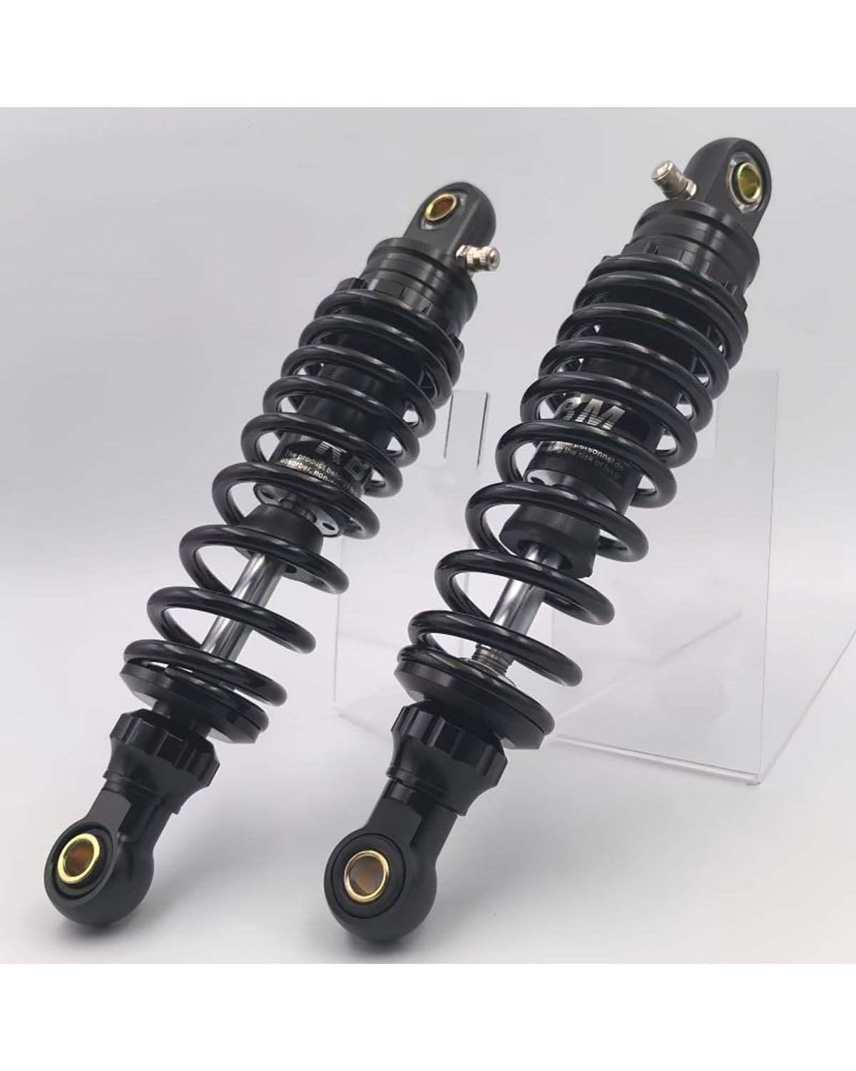 Federbein Für Yamaha Für Suzuki ATV Quad Off-Road 1 Paar 270mm Frühling Motorrad Stoßdämpfer Einstellen Hinten Suspension Stoßdämpfer Dämpfer(270mm Black) von MNNZHG
