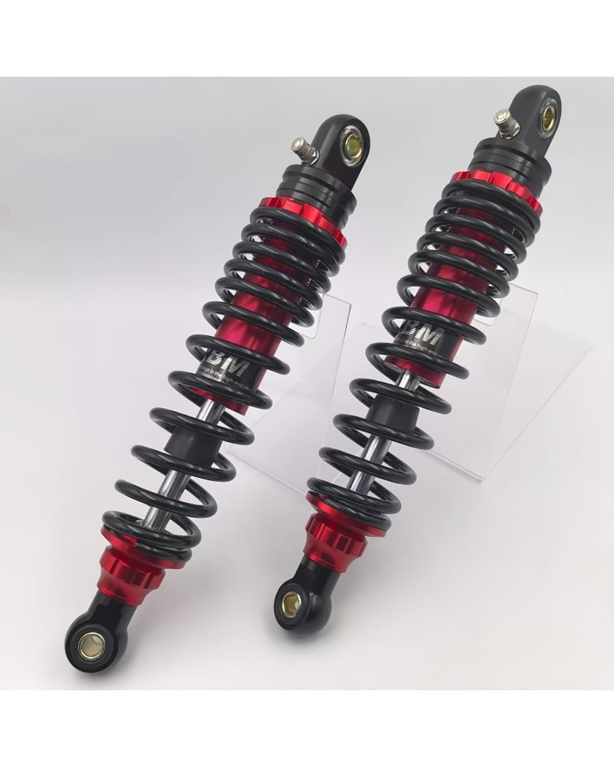 Federbein Für Yamaha Für Suzuki ATV Quad Off-Road 1 Paar 270mm Frühling Motorrad Stoßdämpfer Einstellen Hinten Suspension Stoßdämpfer Dämpfer(270mm Red and Black) von MNNZHG