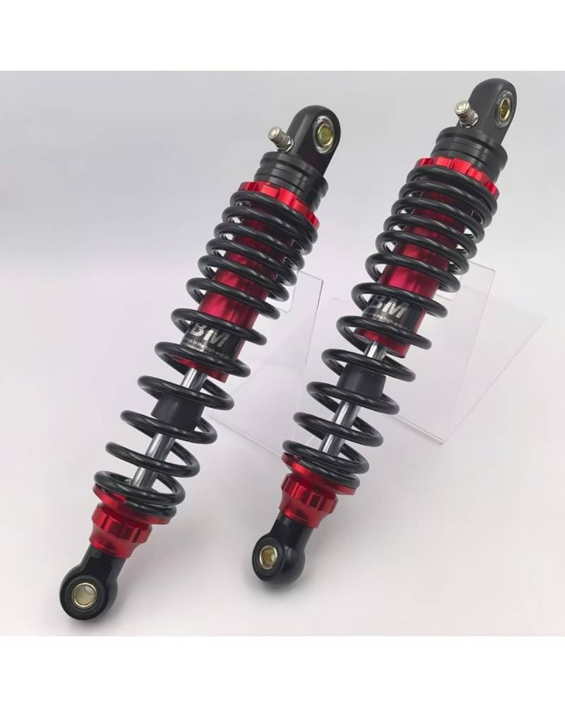 Federbein Für Yamaha Für Suzuki ATV Quad Off-Road 1 Paar 270mm Frühling Motorrad Stoßdämpfer Einstellen Hinten Suspension Stoßdämpfer Dämpfer(270mm Red and Black) von MNNZHG