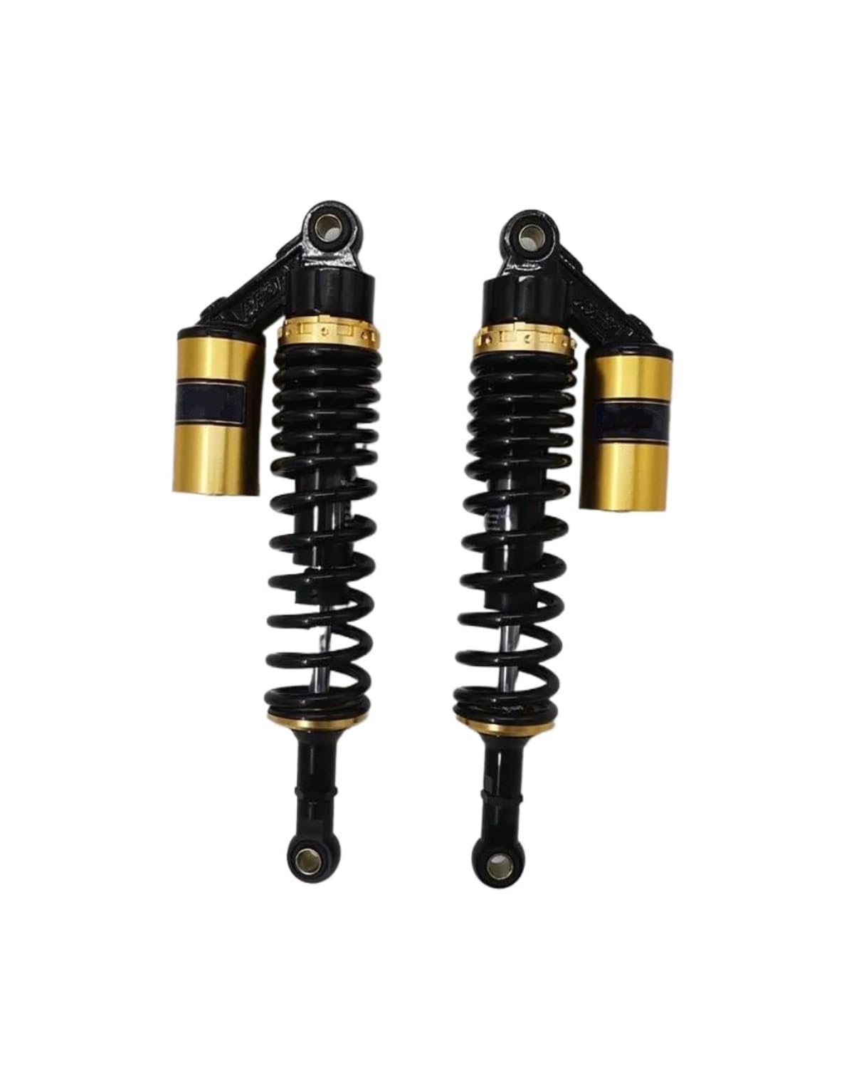 Federbein Für Yamaha Für Suzuki Chrom Schwarz Goldene Universal 320mm /330mm/340mm/350mm/360mm Motorrad Stoßdämpfer Stoßdämpfer Dämpfer(320mm golden) von MNNZHG