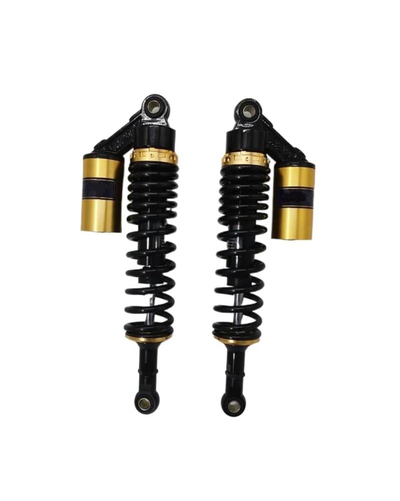 Federbein Für Yamaha Für Suzuki Chrom Schwarz Goldene Universal 320mm /330mm/340mm/350mm/360mm Motorrad Stoßdämpfer Stoßdämpfer Dämpfer(320mm golden) von MNNZHG