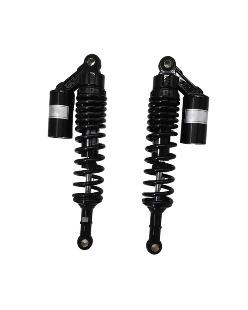 Federbein Für Yamaha Für Suzuki Chrom Schwarz Goldene Universal 320mm /330mm/340mm/350mm/360mm Motorrad Stoßdämpfer Stoßdämpfer Dämpfer(330mm Black) von MNNZHG