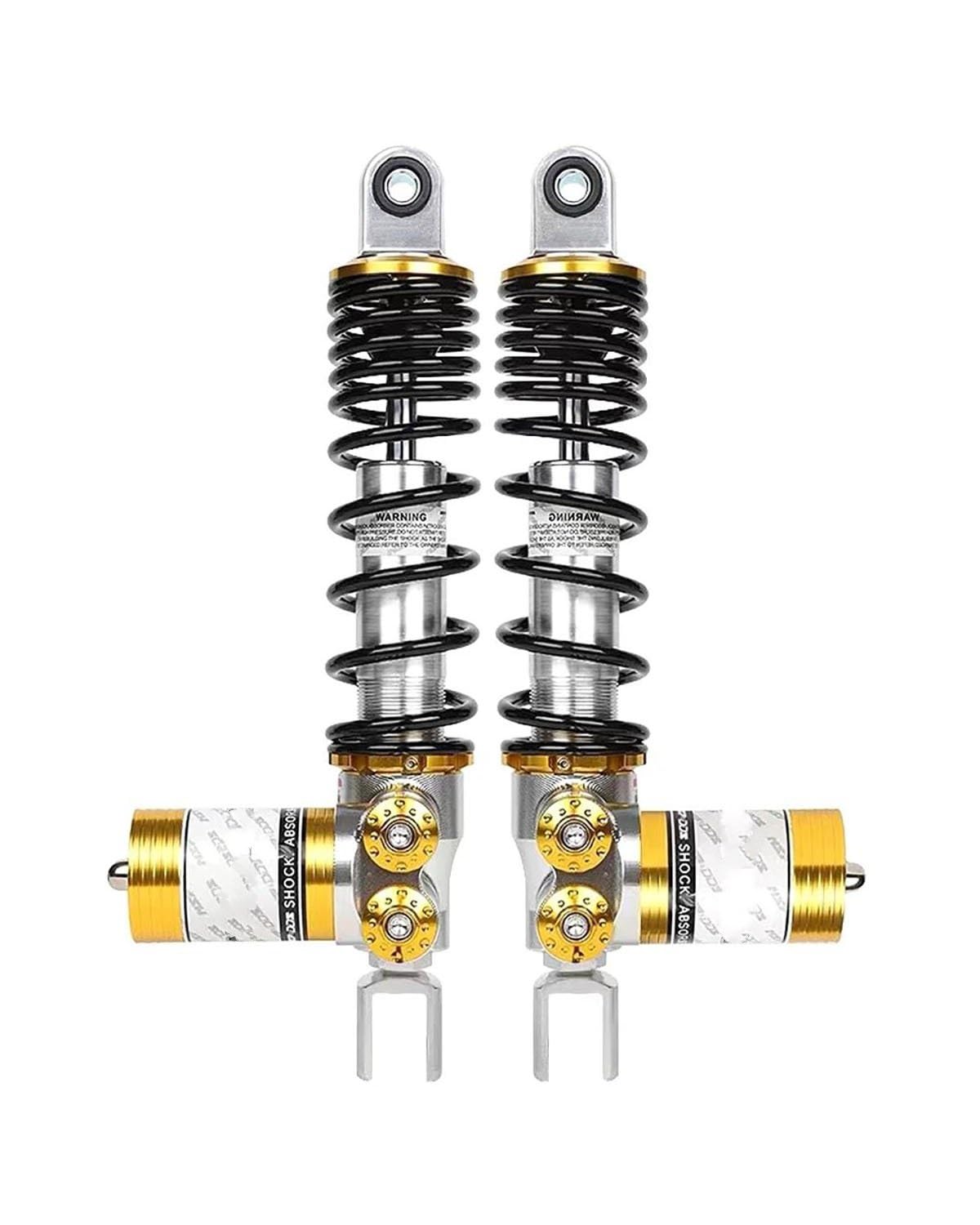 Federbein Für Yamaha Für Xmax NMAX Aerox RSZ NIU Ninebot Scooter Dirt Bike ATV Quad 290/320mm Motorrad Invert Hinten Stoßdämpfer Suspension Stoßdämpfer Dämpfer(290MM Silver golden) von MNNZHG