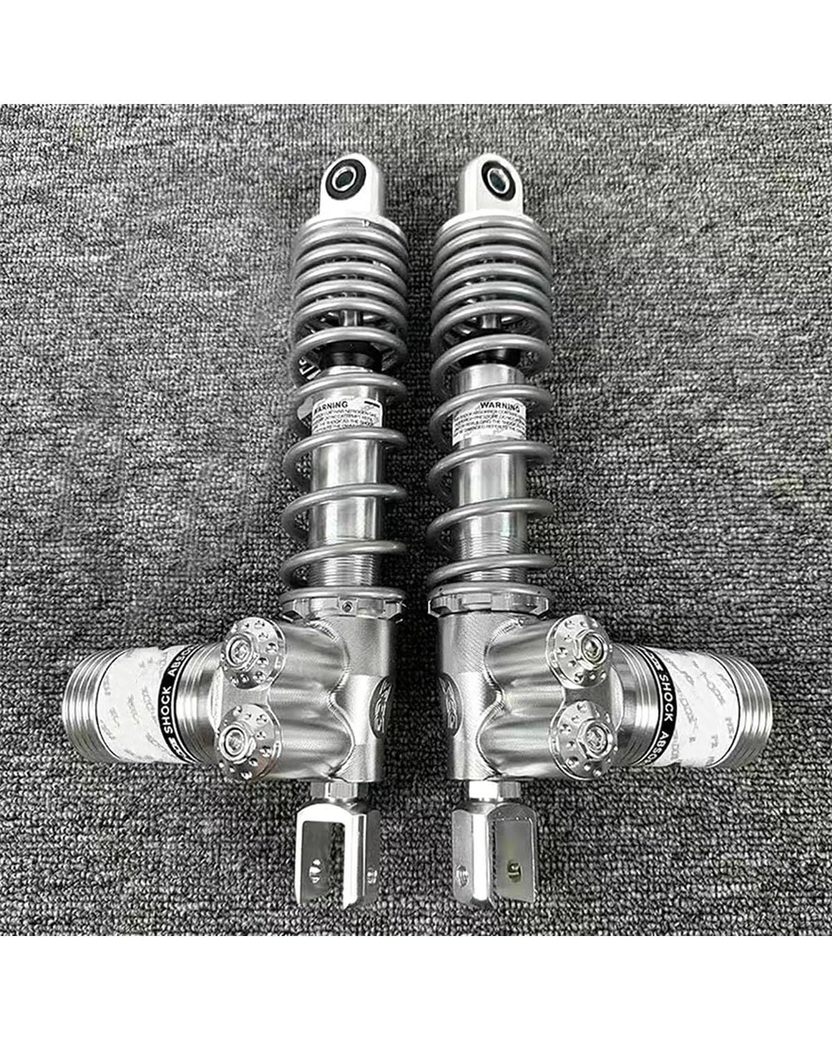 Federbein Für Yamaha Für Xmax NMAX Aerox RSZ NIU Ninebot Scooter Dirt Bike ATV Quad 290/320mm Motorrad Invert Hinten Stoßdämpfer Suspension Stoßdämpfer Dämpfer(320MM Silver) von MNNZHG