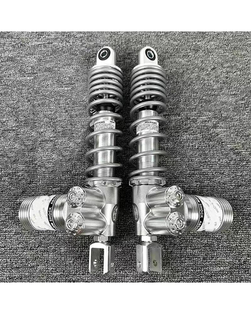 Federbein Für Yamaha Für Xmax NMAX Aerox RSZ NIU Ninebot Scooter Dirt Bike ATV Quad 290/320mm Motorrad Invert Hinten Stoßdämpfer Suspension Stoßdämpfer Dämpfer(320MM Silver) von MNNZHG
