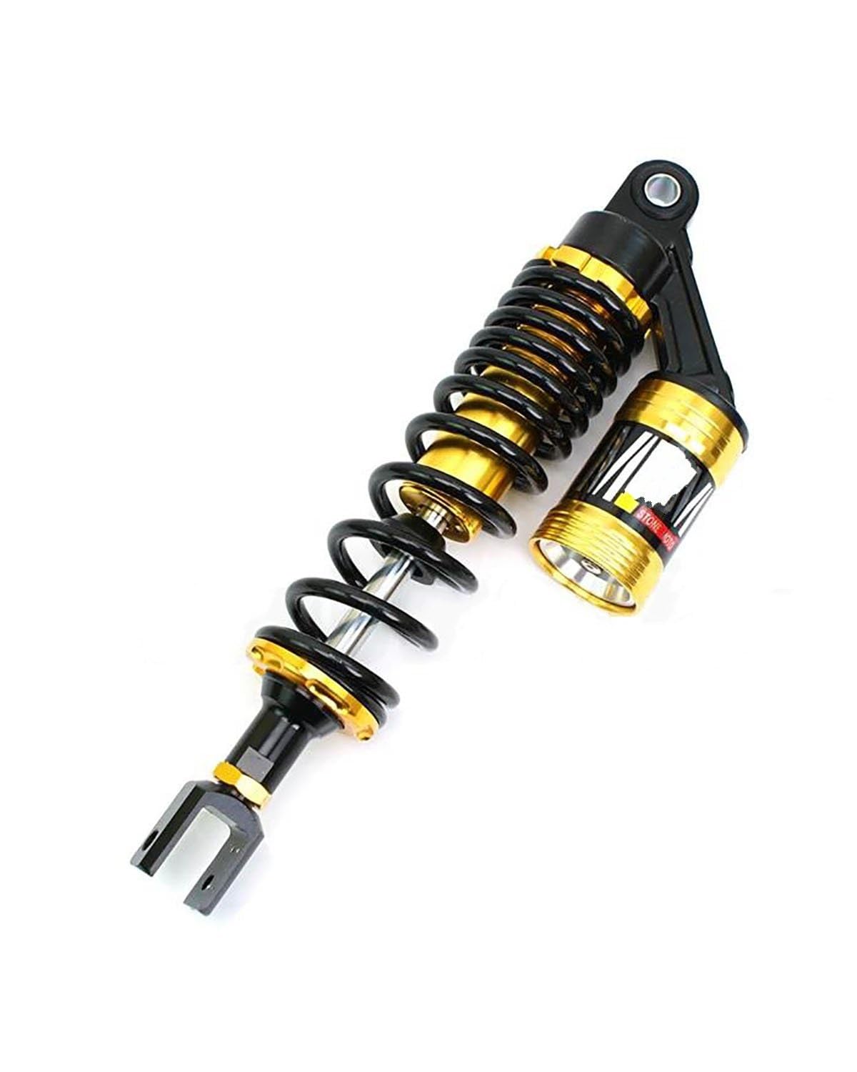 Federbein Für Yamaha Moto Roller ATV Quad BWS MAX Aerox Universal 320mm Motorrad Hydraulische Gas Air Stoßdämpfer Hinten Suspension Stoßdämpfer Dämpfer(Golden) von MNNZHG