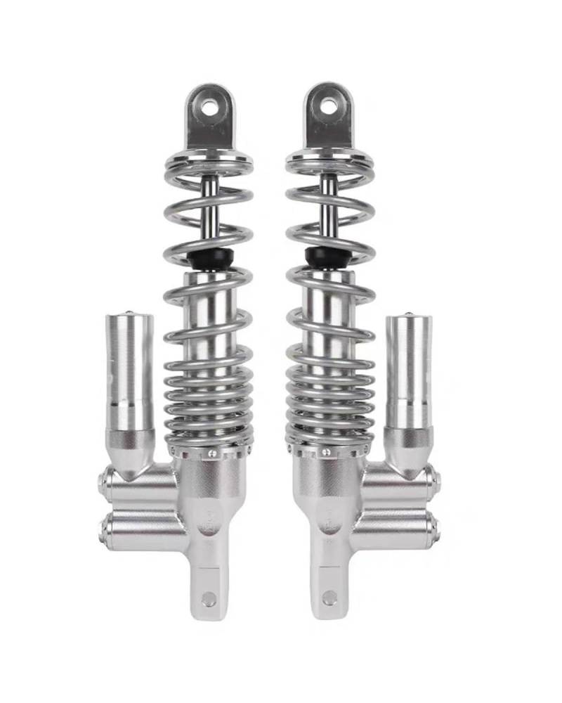 Federbein Für Yamaha Roller Nmax Aerox155 Nvx Für Xmax Pcx125 150 BWS RSZ NIU 290/320mm Motorrad Invert Hinten Stoßdämpfer Universal Stoßdämpfer Dämpfer(320mm Silver) von MNNZHG