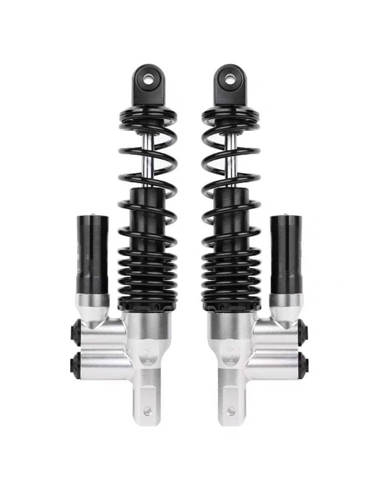Federbein Für Yamaha Roller Nmax Aerox155 Nvx Für Xmax Pcx125 150 BWS RSZ NIU 290/320mm Motorrad Invert Hinten Stoßdämpfer Universal Stoßdämpfer Dämpfer(320mm Silver Black) von MNNZHG