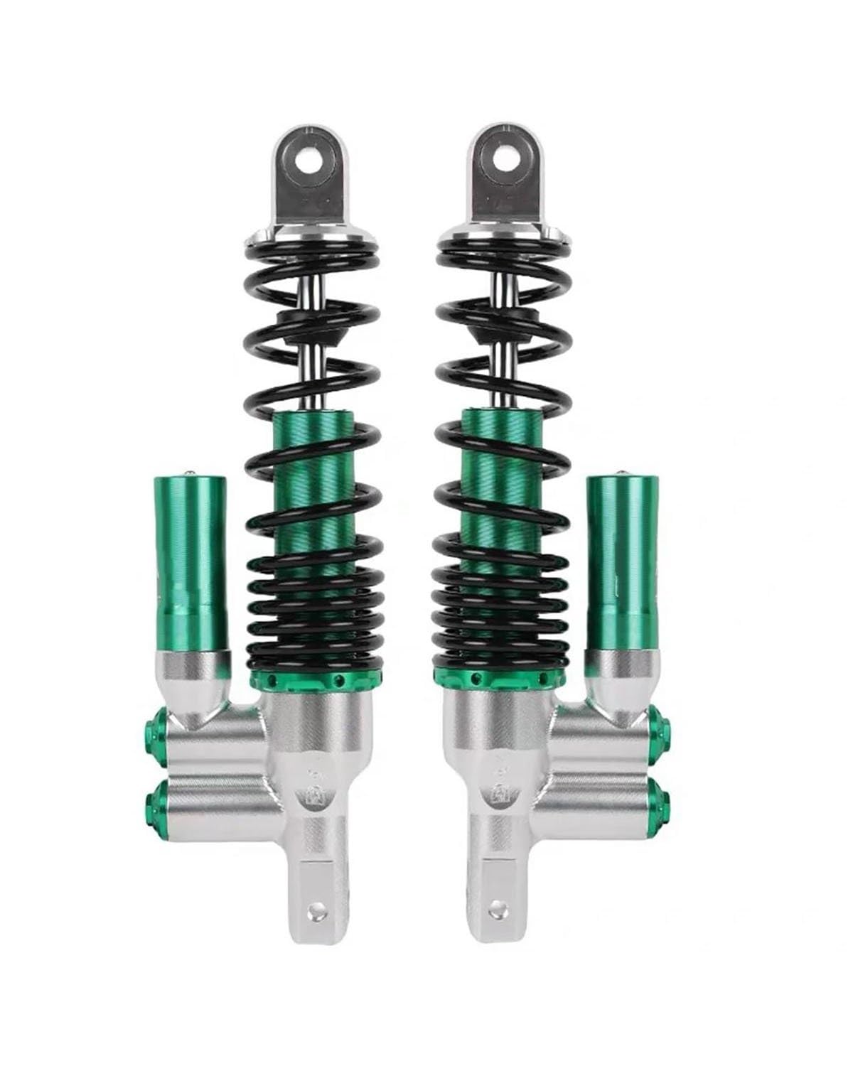 Federbein Für Yamaha Roller Nmax Aerox155 Nvx Für Xmax Pcx125 150 BWS RSZ NIU 290/320mm Motorrad Invert Hinten Stoßdämpfer Universal Stoßdämpfer Dämpfer(320mm Silver Green) von MNNZHG