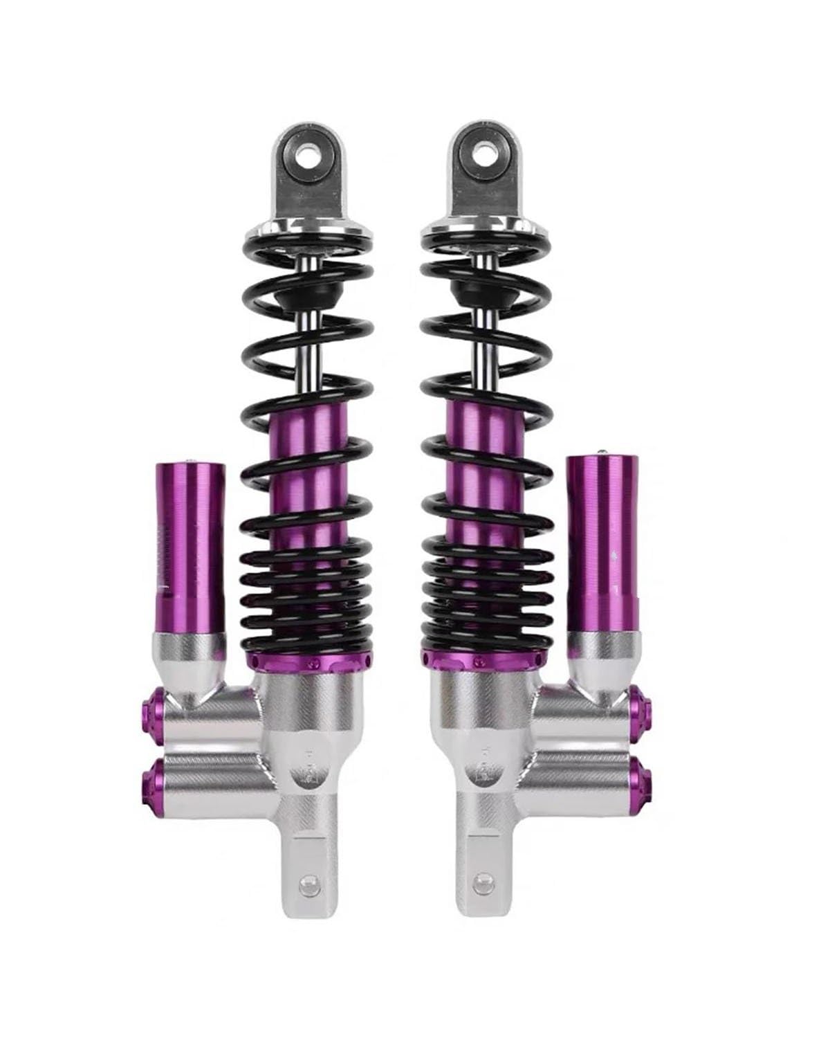 Federbein Für Yamaha Roller Nmax Aerox155 Nvx Für Xmax Pcx125 150 BWS RSZ NIU 290/320mm Motorrad Invert Hinten Stoßdämpfer Universal Stoßdämpfer Dämpfer(320mm Silver Purple) von MNNZHG