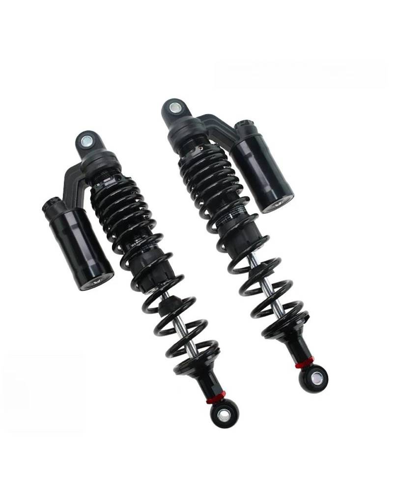 Federbein Universal 360MM Motorrad Stoßdämpfer Suspension Dämpfer Frühling Geändert Moto Zubehör Stoßdämpfer Dämpfer(Black) von MNNZHG