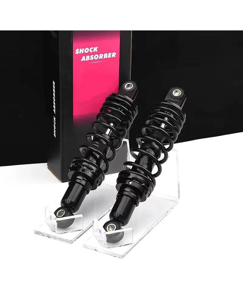 Federbein Universal Für Motorrad 270MM/300MM Einstellbare Druck Hinten Stoßdämpfer Hinten Frühling Stoßdämpfer Stoßdämpfer Dämpfer(Black,270MM) von MNNZHG