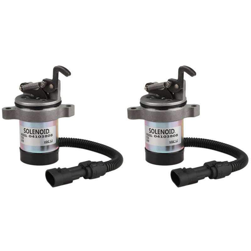 MOALIOI 2X für Deutz Kraftstoff Abschalt Magnet 04103812 04103808 F3L F3M F4L F4M 1011 2011 von MOALIOI