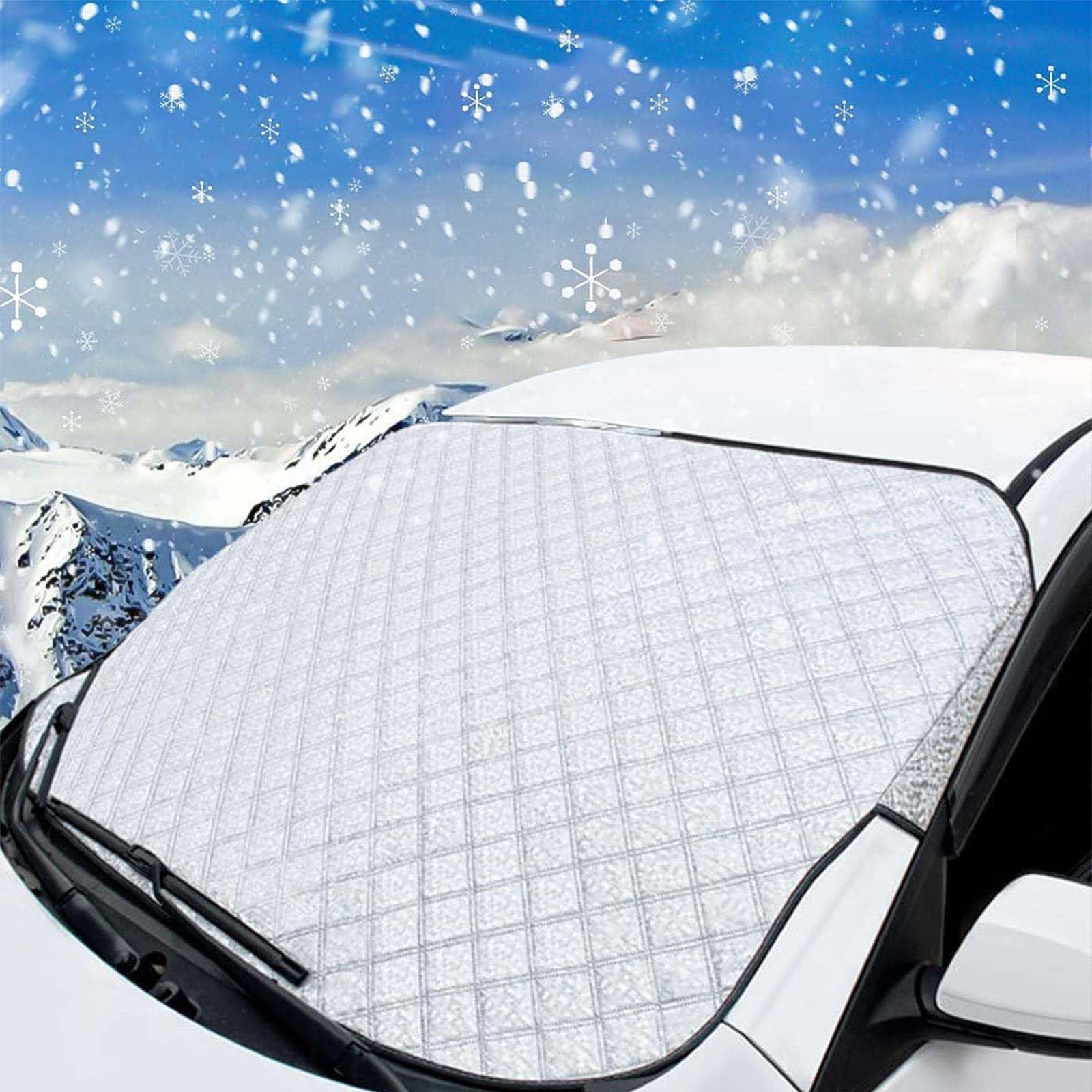 MOAZIFI Windschutzscheibenabdeckung, Frontscheibenabdeckung Winter, Scheibenabdeckung Auto Winter, Frontscheibenabdeckung, Windschutzscheibe Abdeckung für Auto Gegen Schnee EIS Frost Staub UV MOAZIFI Windschutzscheibenabdeckung, Frontscheibenabdeckung Winter, Scheibenabdeckung Auto Winter, Frontscheibenabdeckung, Windschutzscheibe Abdeckung für Auto Gegen Schnee EIS Frost Staub UV von MOAZIFI