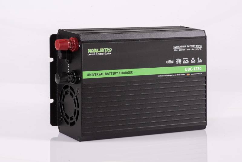 MOBILEKTRO® 30A 12V Universal-Batterieladegerät UBC 1230 Multi Ladegerät für LiFePO4 - AGM - Gel - Nass -Batterien von MOBILEKTRO