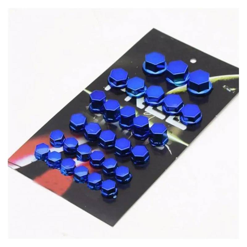 MOCALUX Bolzen Kappe Abdeckung Dekoration Für HON&DA CBR1100XX CB500X CB600F CBR125R CBR650R Motorrad-Schraubenabdeckung Dekorative Teile(Blau) von MOCALUX