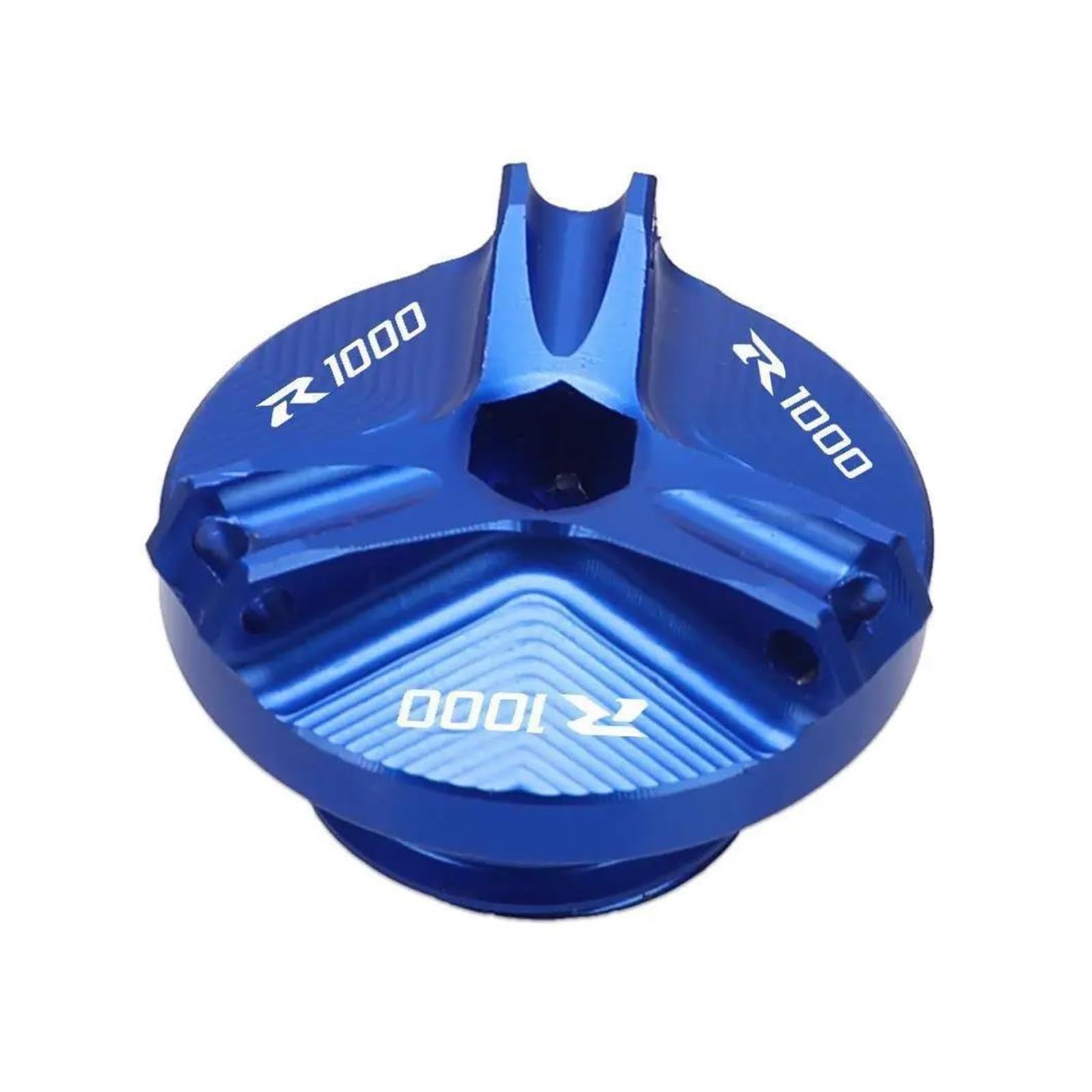 MOCALUX FÜR Suzuki GSX-R1000 2003-2020 Motorrad-Motorölfilterdeckel Ölstopfendeckel(Blau) von MOCALUX