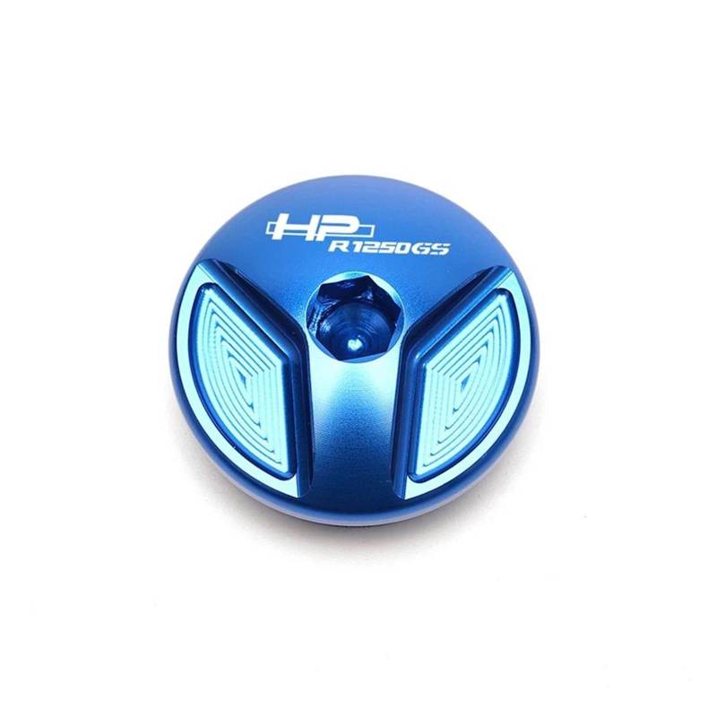 MOCALUX Für BM&W R1250GS HP Adventure R 1250 GS ADV GSA 2018-2021 Motorrad Motoröl Filter Kappe Ablauf Stecker sumpf Mutter Abdeckung(Blau) von MOCALUX