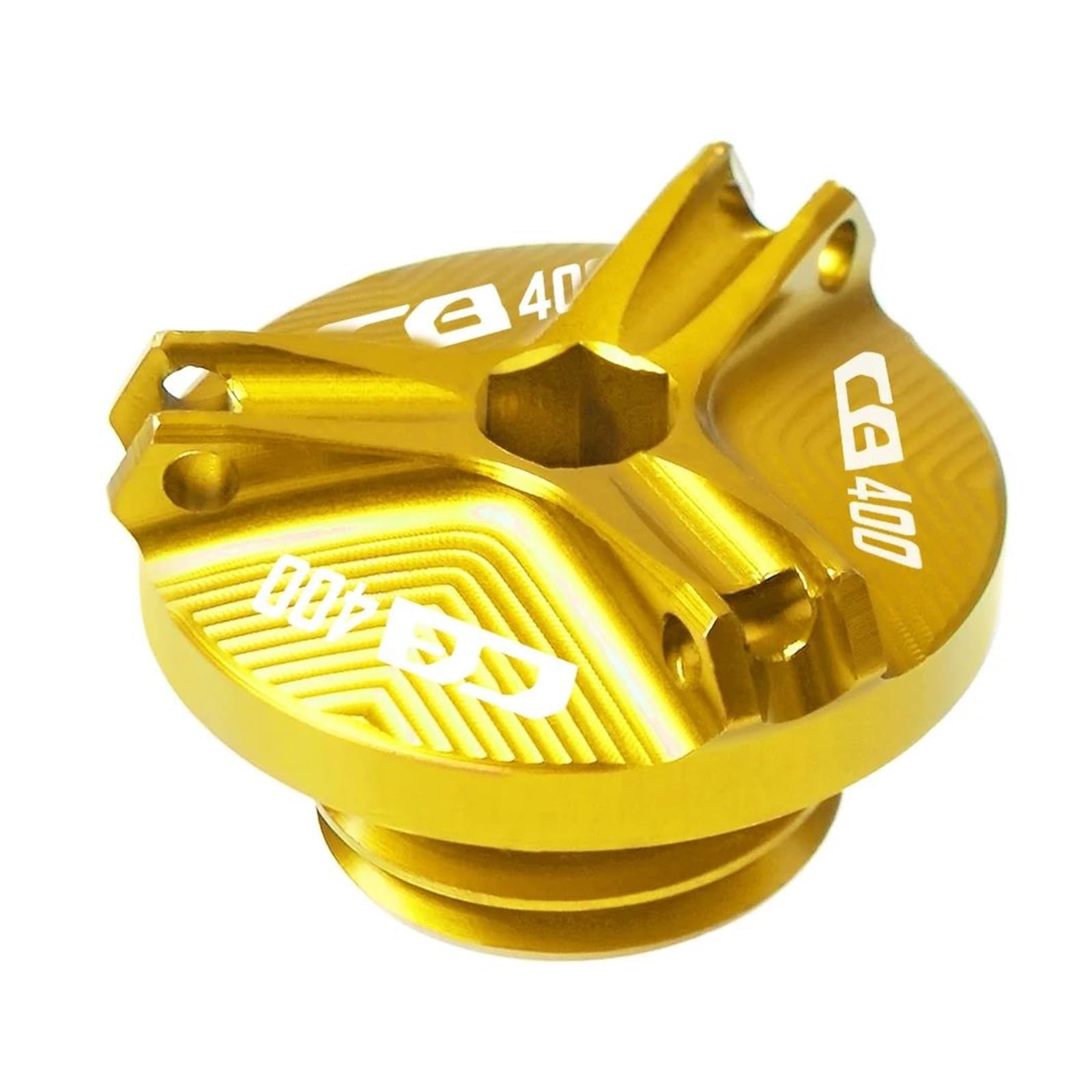MOCALUX Für HON&DA CB400 1992-1998 Motorrad-Motorölablassschraube Ölwannenmutter Deckelstopfen(Gold) von MOCALUX