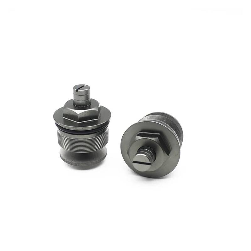MOCALUX Für HON&DA CB400 Motorrad-Stoßdämpfer-Schrauben-Gabelabdeckung Vorne(Gris) von MOCALUX