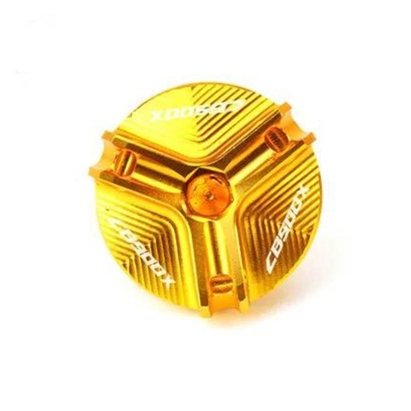 MOCALUX Für HON&DA CB500X CB 500X 2013-2022 Motorrad Öl Einfülldeckel Stecker Abdeckung Motoröl Tasse(Gold) von MOCALUX