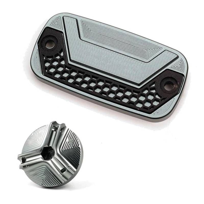 MOCALUX Für HON&DA CB750 für Hornet CB 750 2023 Motorrad Motoröl Füllstoff Kappe Vorderen Brems Flüssigkeit Reservoir Abdeckung Schutz(Gris,1 Set) von MOCALUX
