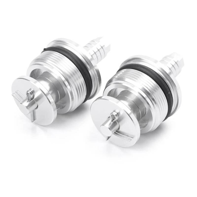 MOCALUX Für HON&DA CBR250 CBR 250 Motorrad Stoßdämpfer-Abdeckkappe Federvorspannungsversteller Gabelschrauben(Silber) von MOCALUX