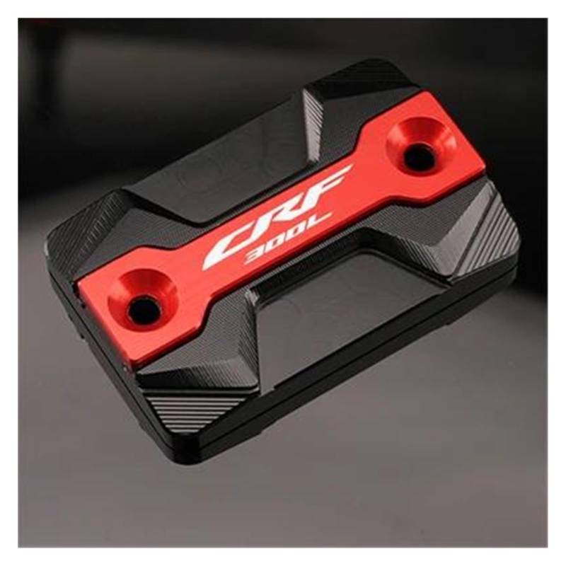 MOCALUX Für HON&DA CRF 300 L 300L Rally 2017-2024 Motorrad Vorderradbremsflüssigkeitsbehälter Abdeckung Motoröl Einfülldeckel(rot,1 Stück) von MOCALUX