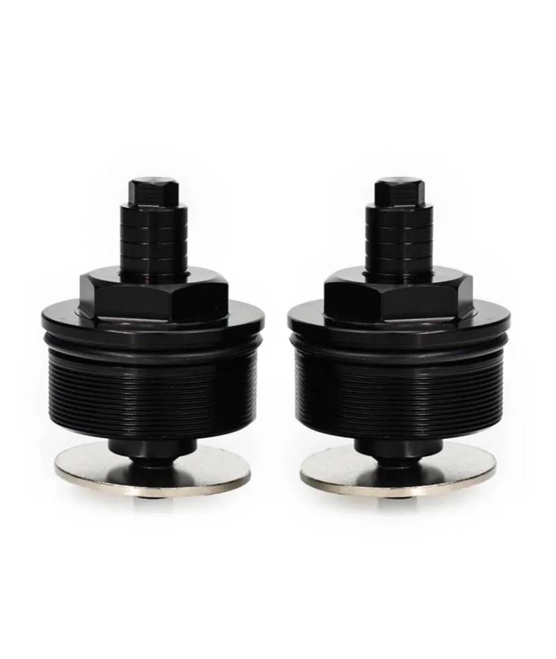 MOCALUX Für HON&DA FJS600 FSC600 Für SilverWing 2001-2009 Motorrad Stoßdämpfer Schraube Kappe Vorspannung Teller Gabel Schrauben(Schwarz) von MOCALUX