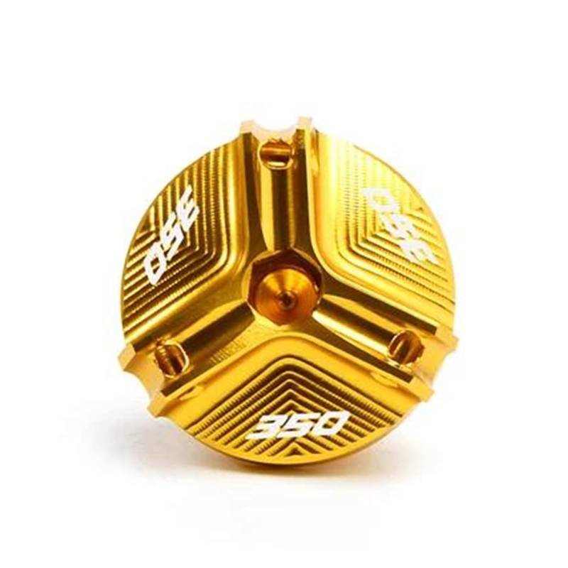 MOCALUX Für HON&DA Forza 350 FORZA350 NSS350 2018-2022 Motorrad Motor Einfülltank Öldeckel Schrauben(Gold) von MOCALUX