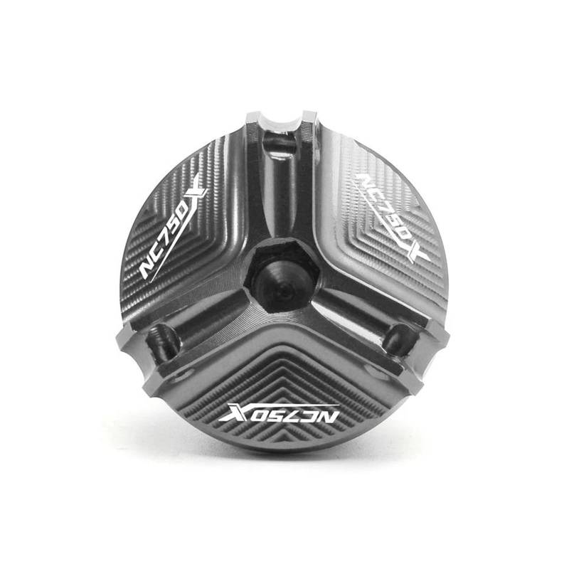MOCALUX Für HON&DA NC750X NC750 X NC 750X 2017-2022 Motorrad Motor Öl Füllstoff Abdeckung Ablauf Stecker Mutter Tasse Öl Filter Kappe(Grey) von MOCALUX