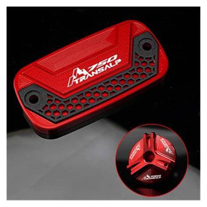 MOCALUX Für HON&DA TRANSALP XL750 TRANSALP 750 TRANSALP750 Motorrad Vorderradbremsflüssigkeitsbehälter Abdeckung Motoröl Einfülldeckel(rot,B) von MOCALUX