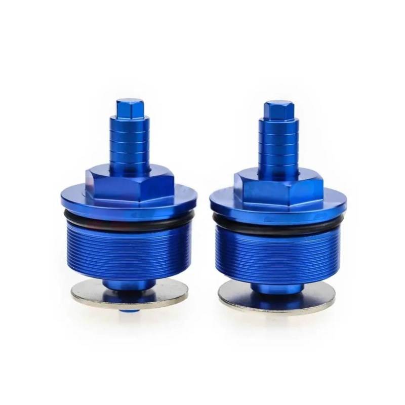 MOCALUX Für HON&DA VT1300 2010-2016 VTX1300 2003-2009 Motorrad Stoßdämpfer Vorne Schraube Gabel Abdeckung(Blau) von MOCALUX