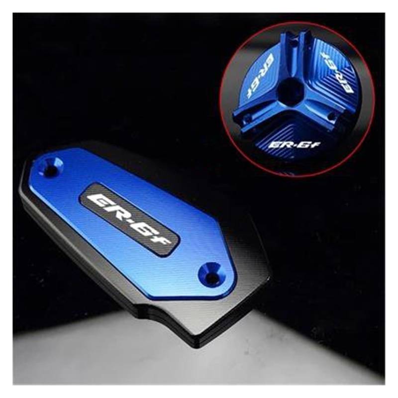 MOCALUX Für KA&WASAKI ER6F ER-6F 6F ER6 F 2006-2016 Motorrad Vorderradbremsflüssigkeitsbehälter Abdeckung Motoröl Einfülldeckel(Blau,B) von MOCALUX