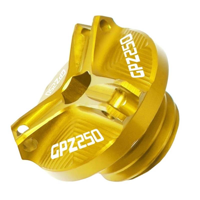 MOCALUX Für KA&WASAKI GPZ250 1983-2007 Motorrad-Motorölablassschraube Ölwannenmutterndeckel(Gold) von MOCALUX