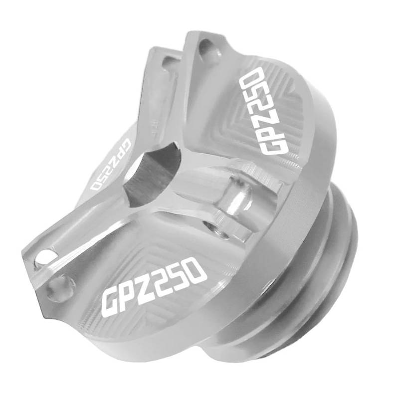 MOCALUX Für KA&WASAKI GPZ250 1983-2007 Motorrad-Motorölablassschraube Ölwannenmutterndeckel(Silber) von MOCALUX