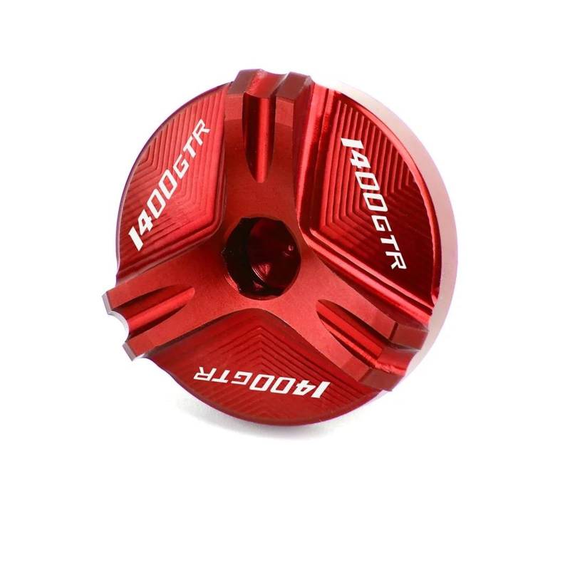 MOCALUX Für KA&WASAKI GTR1400 GTR 1400 2012-2020 Motorrad Öleinfülldeckel Motorstopfendeckel(rot) von MOCALUX