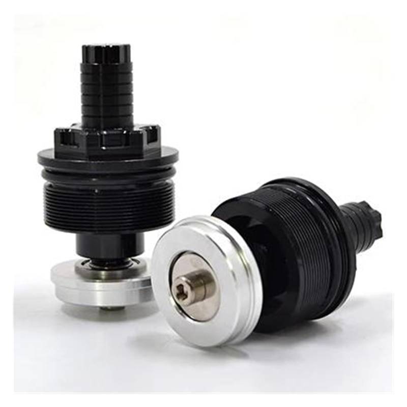 MOCALUX Für KA&WASAKI ZRX400 2004-2008 Z650 2017-2020 Motorrad Stoßdämpfer Schraubverschluss Vorspannungseinsteller Gabelschrauben(Schwarz) von MOCALUX
