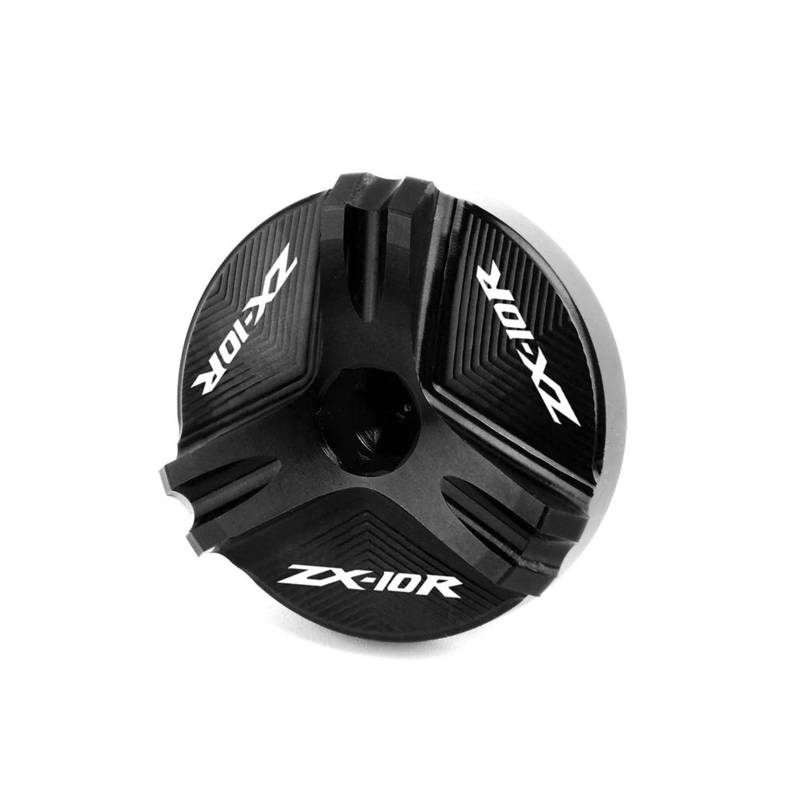 MOCALUX Für KA&WASAKI ZX10R ZX-10R ZX 10R 2004-2021 Motorrad-Motoröl-Einfülldeckel(Schwarz) von MOCALUX