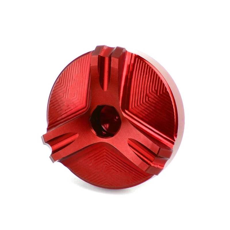 MOCALUX Für KA&WASAKI ZX10R ZX-10R ZX 10R 2004-2021Motorrad Motor Stecker Öl Ablass Filter Kappe(rot) von MOCALUX