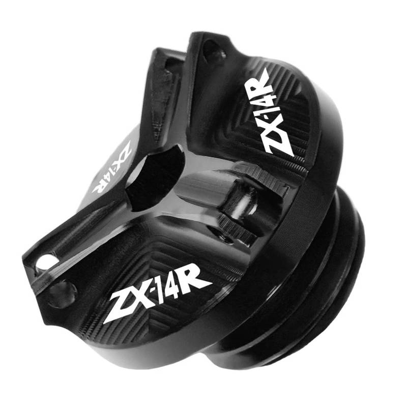 MOCALUX Für KA&WASAKI ZX14R ZX 14R 2006-2016 Motorrad-Motoröldeckel(Schwarz) von MOCALUX