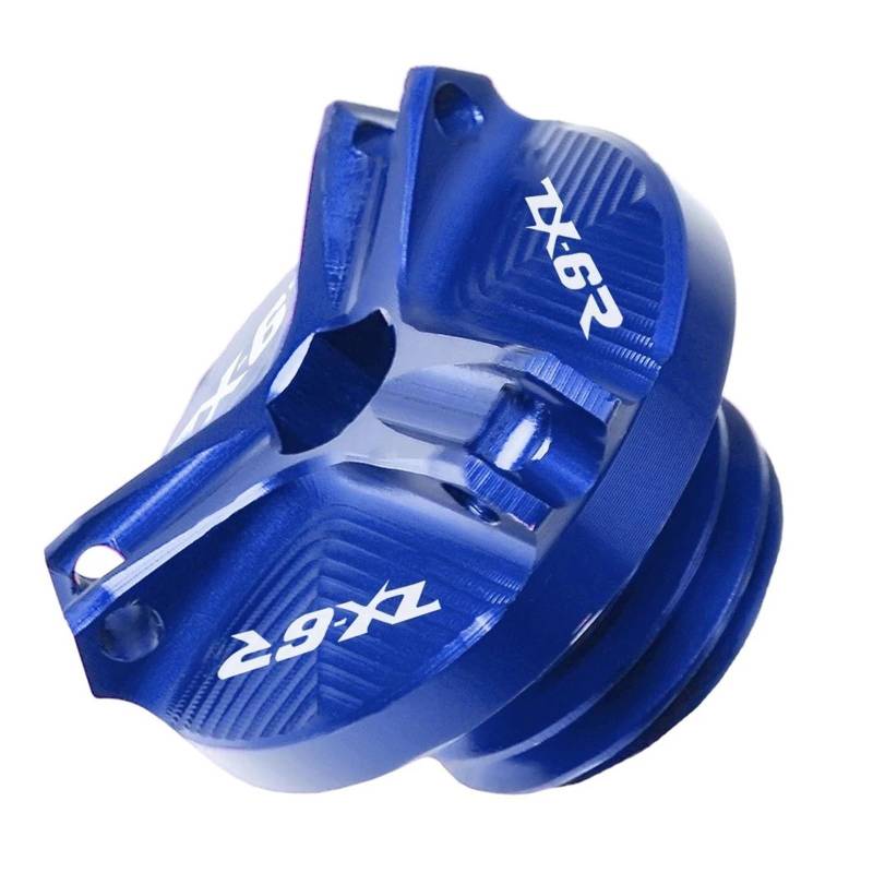 MOCALUX Für KA&WASAKI ZX6R Z-X6R ZX 6R 2018-2021 Motorrad-Motoröl-Einfüllstopfen-Abdeckkappe(Blau) von MOCALUX