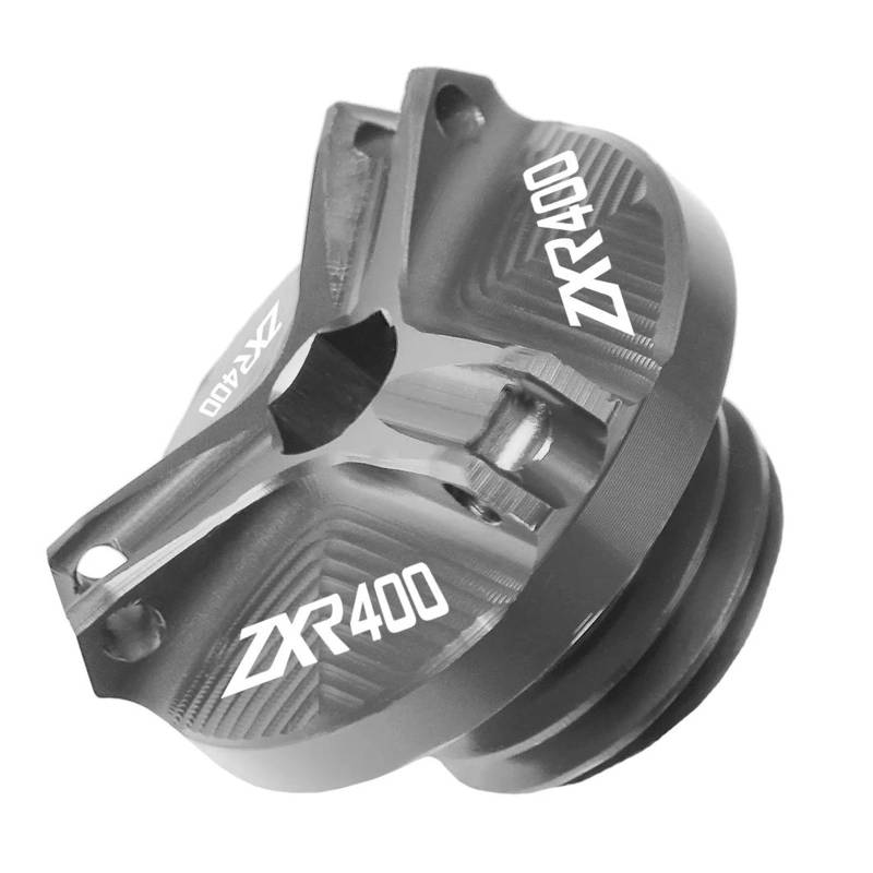 MOCALUX Für KA&WASAKI ZXR400 ZXR 400 2017-2021 Motorrad-Motoröltank-Steckerabdeckung(Gris) von MOCALUX