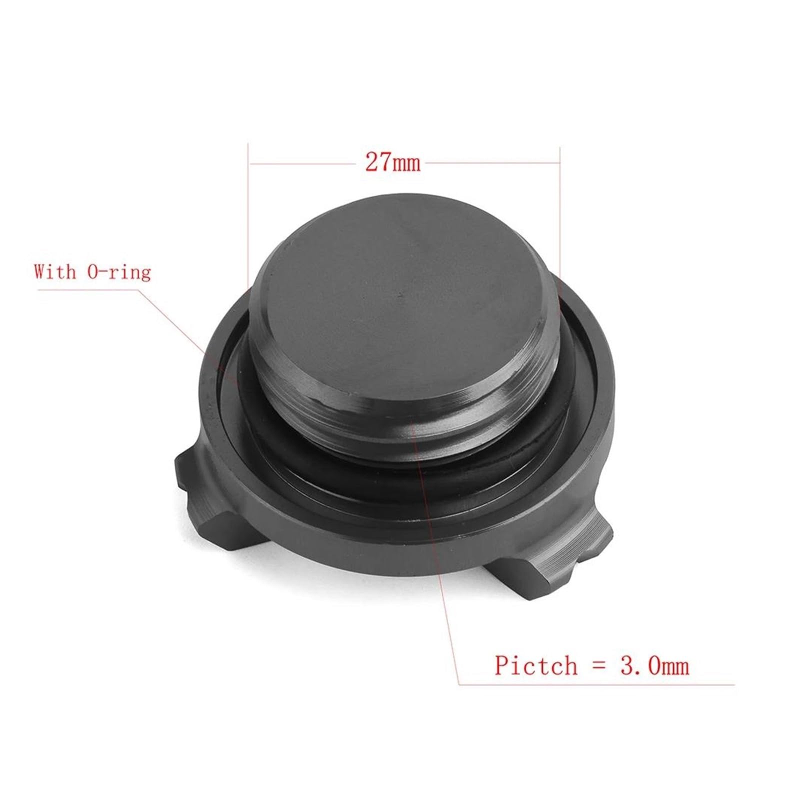 MOCALUX Für YA&MAHA FZ6 FZ6R FZ-1 FZ8 FZ-6 FZ 750 1000 Motorrad Motoröl Einfülldeckel Abdeckung Ölfilter Stecker Zubehör(Itanium) von MOCALUX