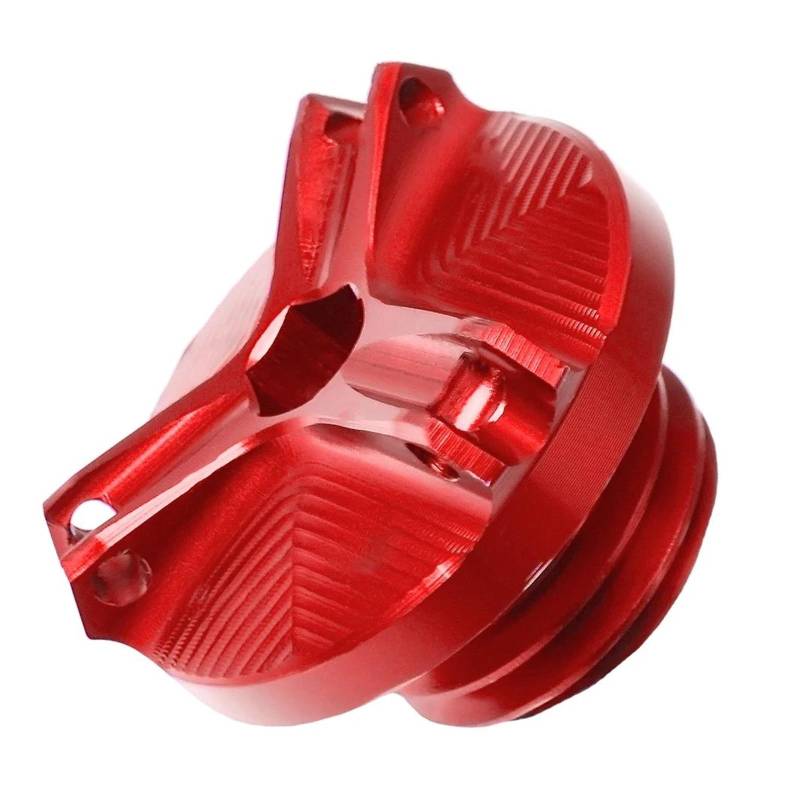 MOCALUX Für YA&MAHA FZ600 FZ 600 1987 1988 Motorrad-Motoröl-Einfüllstopfendeckel(rot) von MOCALUX