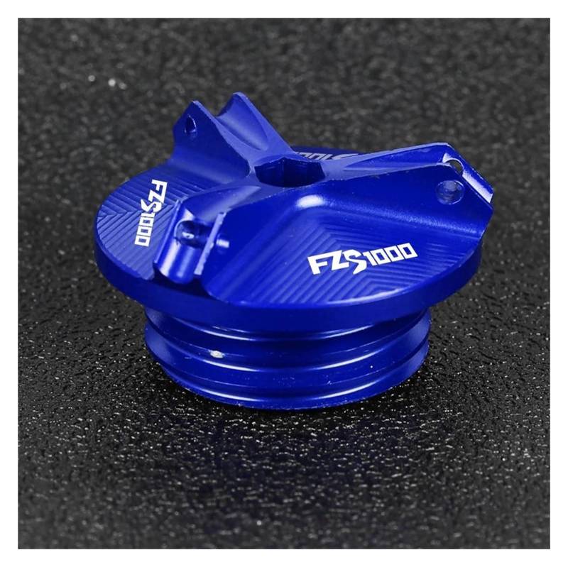 MOCALUX Für YA&MAHA FZS1000 FZS 1000 2001-2015 Motorrad-Motoröl-Einfülldeckel(Blau) von MOCALUX